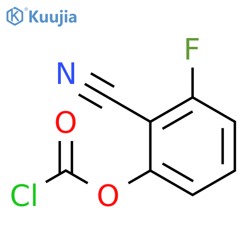 2-cyano-3-fluorophenyl chloroformate structure