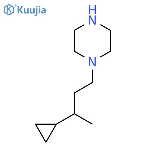 1-(3-cyclopropylbutyl)piperazine structure