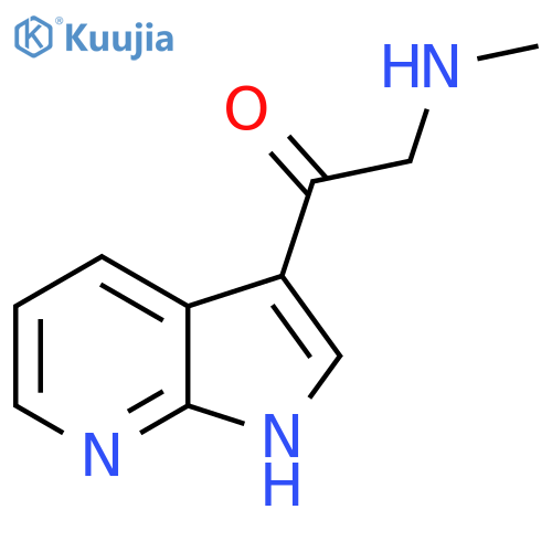 2-(methylamino)-1-{1H-pyrrolo2,3-bpyridin-3-yl}ethan-1-one structure