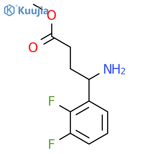 methyl 4-amino-4-(2,3-difluorophenyl)butanoate structure