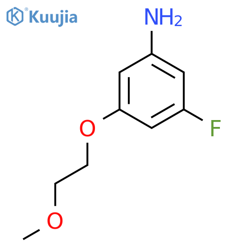 3-fluoro-5-(2-methoxyethoxy)aniline structure