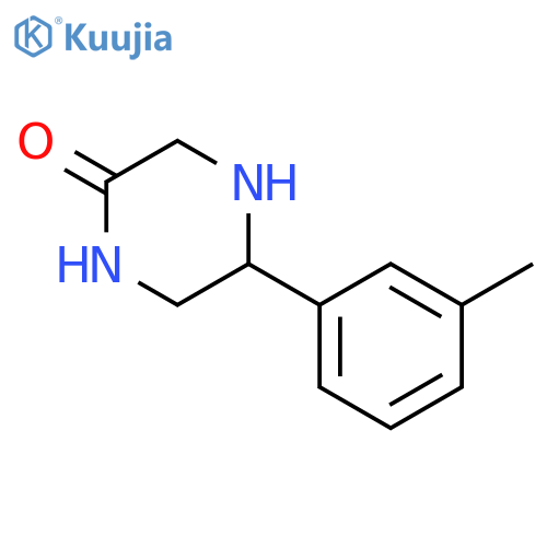 5-m-tolylpiperazin-2-one structure