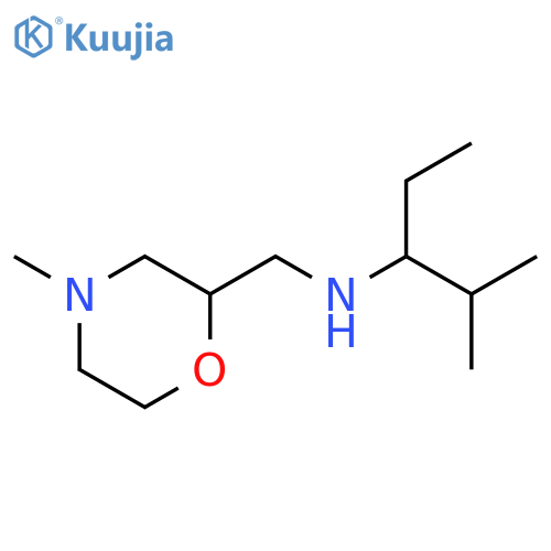 (4-methylmorpholin-2-yl)methyl(2-methylpentan-3-yl)amine structure