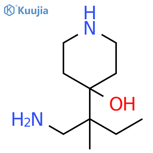 4-Piperidinol, 4-[1-(aminomethyl)-1-methylpropyl]- structure