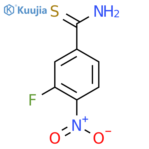 3-fluoro-4-nitrobenzene-1-carbothioamide structure