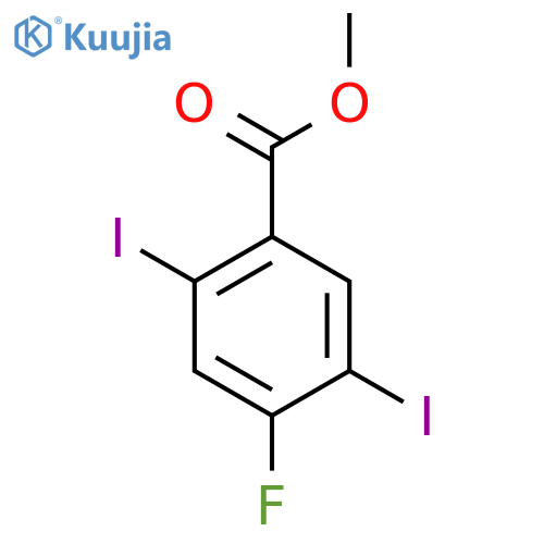 Methyl 2,5-diiodo-4-fluorobenzoate structure