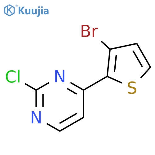 4-(3-bromothiophen-2-yl)-2-chloropyrimidine structure
