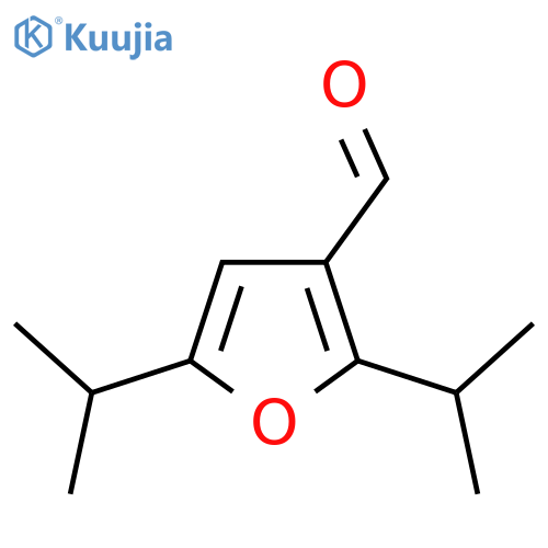 2,5-Bis(propan-2-yl)furan-3-carbaldehyde structure