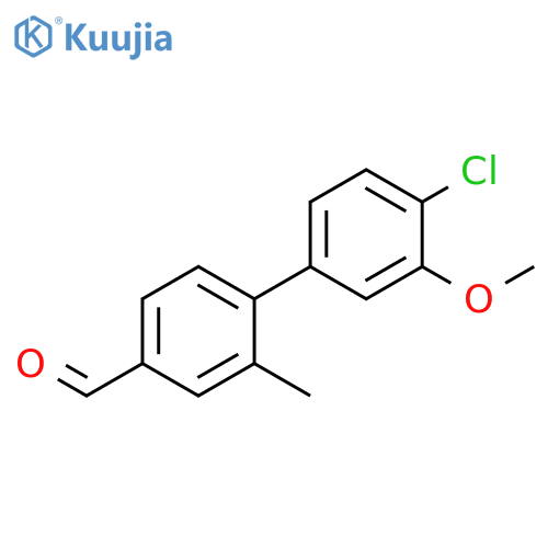 4'-Chloro-3'-methoxy-2-methyl-[1,1'-biphenyl]-4-carbaldehyde structure