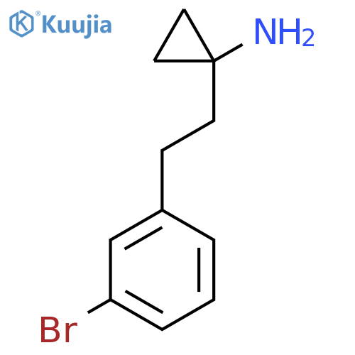 1-2-(3-bromophenyl)ethylcyclopropan-1-amine structure