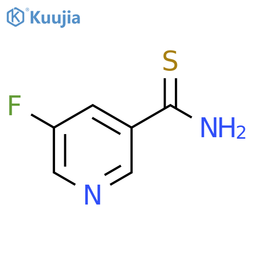 5-fluoropyridine-3-carbothioamide structure
