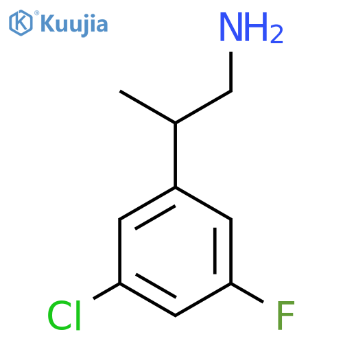 2-(3-chloro-5-fluorophenyl)propan-1-amine structure