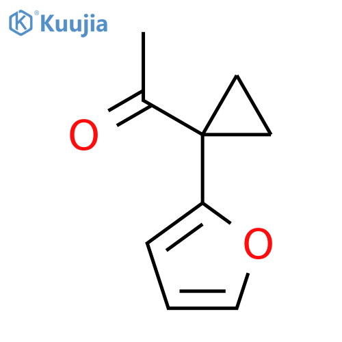 1-1-(furan-2-yl)cyclopropylethan-1-one structure