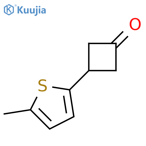3-(5-methylthiophen-2-yl)cyclobutan-1-one structure
