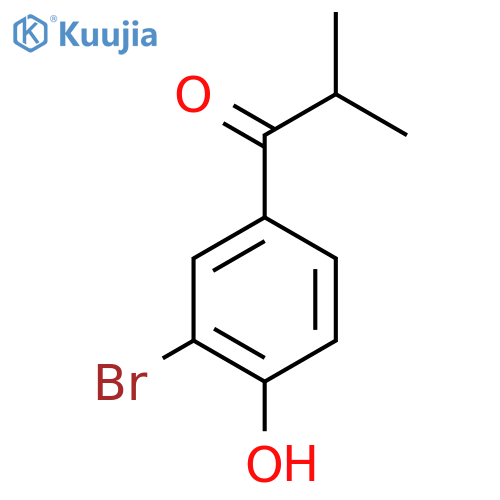 1-(3-Bromo-4-hydroxyphenyl)-2-methylpropan-1-one structure