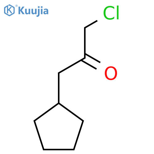 1-chloro-3-cyclopentylpropan-2-one structure