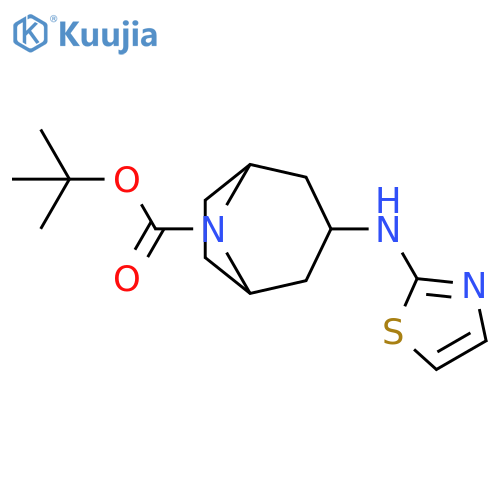 tert-butyl 3-(1,3-thiazol-2-yl)amino-8-azabicyclo3.2.1octane-8-carboxylate structure