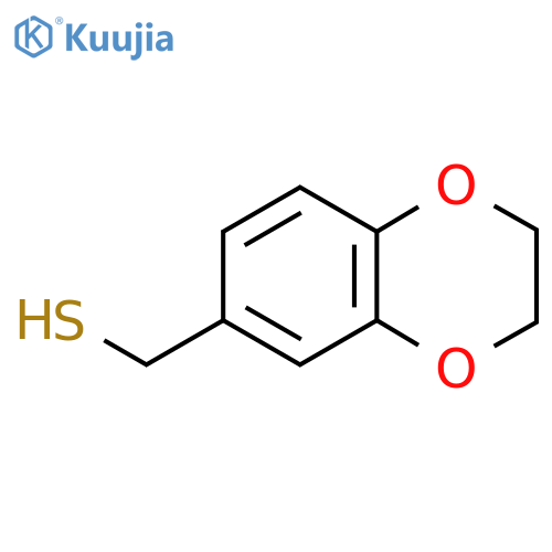 (2,3-dihydro-1,4-benzodioxin-6-yl)methanethiol structure