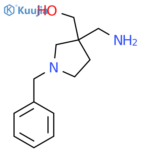 [3-(Aminomethyl)-1-benzylpyrrolidin-3-yl]methanol structure