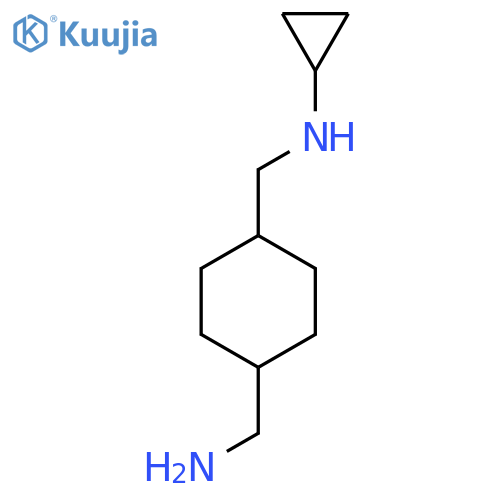 N-{[4-(Aminomethyl)cyclohexyl]methyl}cyclopropanamine structure