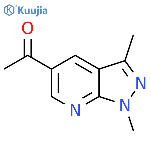 1-(1,3-Dimethyl-1H-pyrazolo[3,4-b]pyridin-5-yl)ethan-1-one structure
