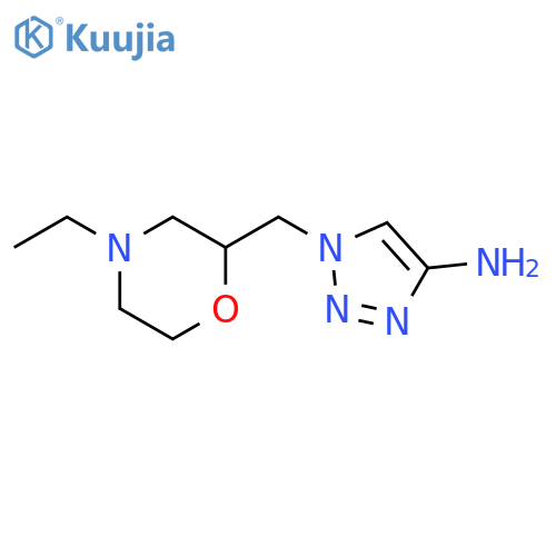 1-(4-ethylmorpholin-2-yl)methyl-1H-1,2,3-triazol-4-amine structure