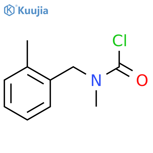 N-methyl-n-[(2-methylphenyl)methyl]carbamoyl chloride structure