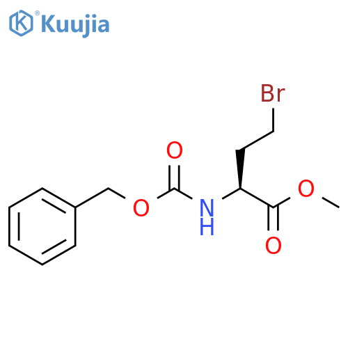 Butanoic acid, 4-bromo-2-[[(phenylmethoxy)carbonyl]amino]-, methylester, (2S)- structure