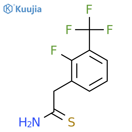 2-2-fluoro-3-(trifluoromethyl)phenylethanethioamide structure