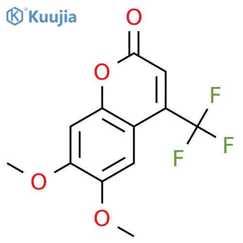 6,7-Dimethoxy-4-(trifluoromethyl)coumarin structure