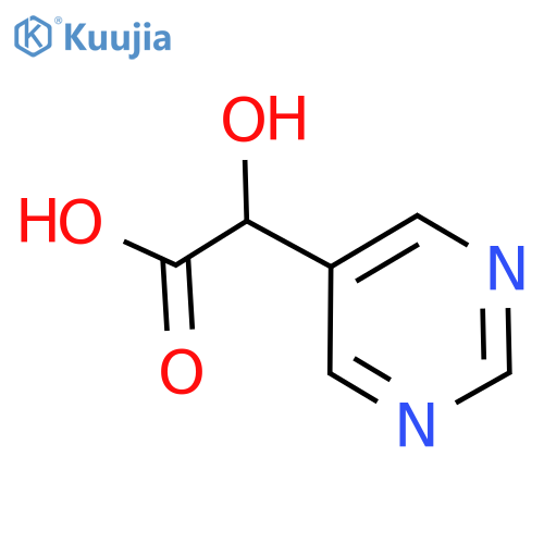2-hydroxy-2-(pyrimidin-5-yl)acetic acid structure
