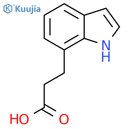 3-(1H-indol-7-yl)propanoic acid structure