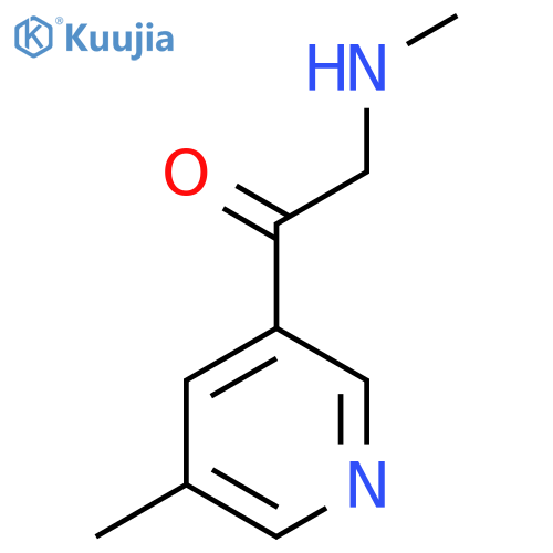 2-(methylamino)-1-(5-methylpyridin-3-yl)ethan-1-one structure