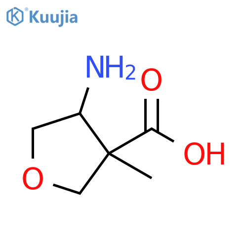 4-amino-3-methyloxolane-3-carboxylic acid structure