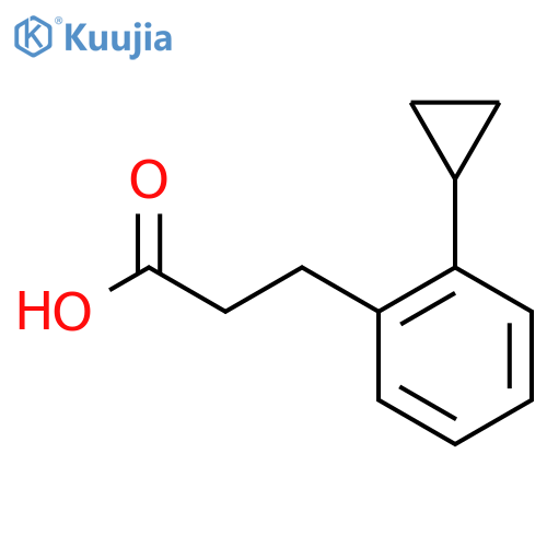 3-(2-cyclopropylphenyl)propanoic acid structure