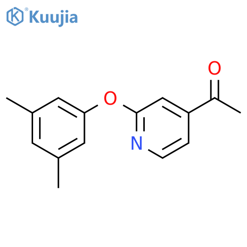 4-Acetyl-2-(3,5-dimethylphenoxy) pyridine structure