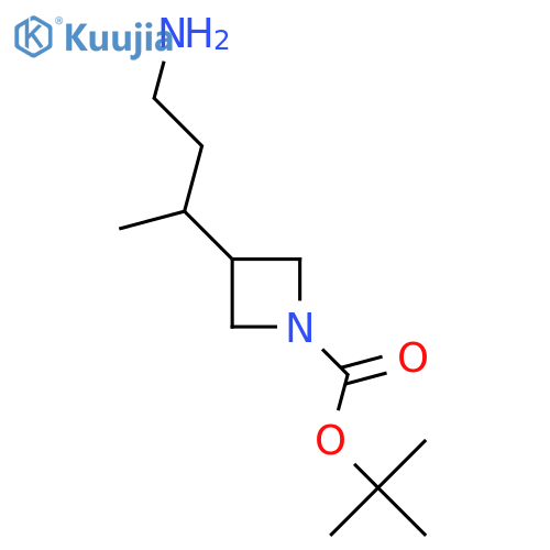 tert-butyl 3-(4-aminobutan-2-yl)azetidine-1-carboxylate structure