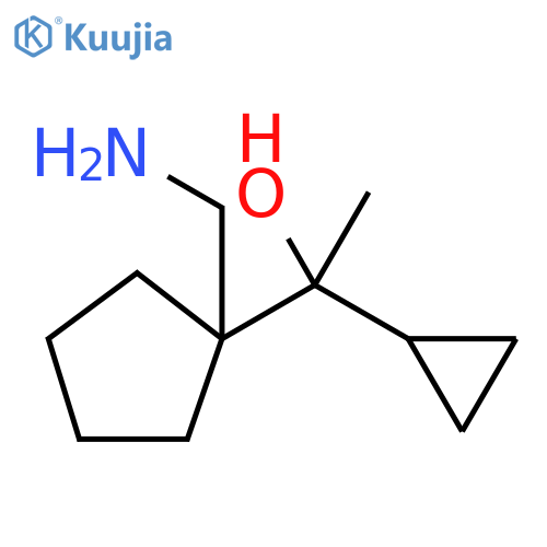Cyclopentanemethanol, 1-(aminomethyl)-α-cyclopropyl-α-methyl- structure