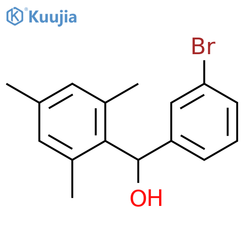 (3-bromophenyl)-(2,4,6-trimethylphenyl)methanol structure