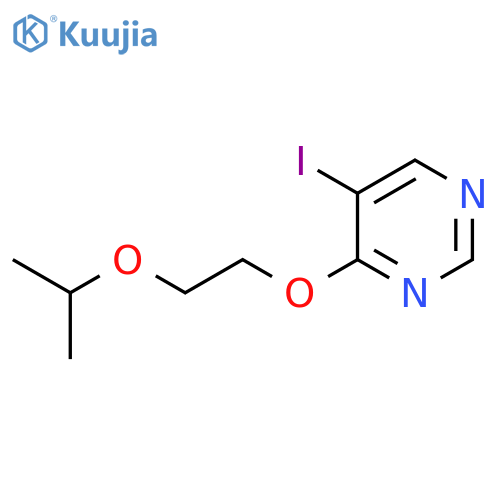 5-Iodo-4-[2-(propan-2-yloxy)ethoxy]pyrimidine structure