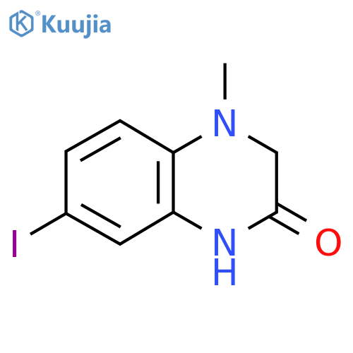 7-Iodo-4-methyl-3,4-dihydroquinoxalin-2(1H)-one structure