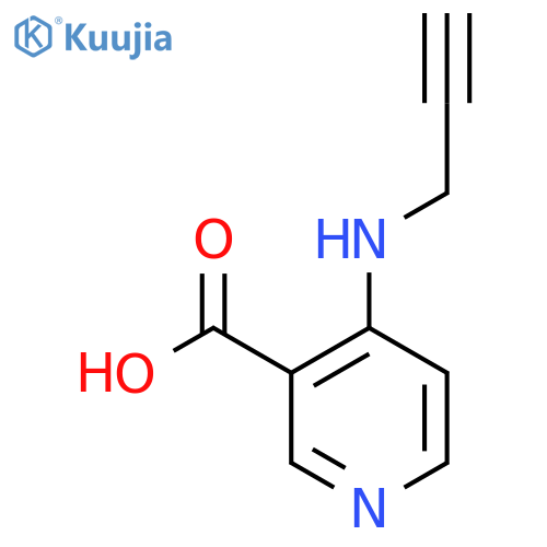 4-(prop-2-yn-1-yl)aminopyridine-3-carboxylic acid structure