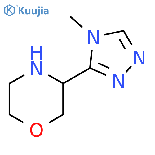 Morpholine, 3-(4-methyl-4H-1,2,4-triazol-3-yl)- structure