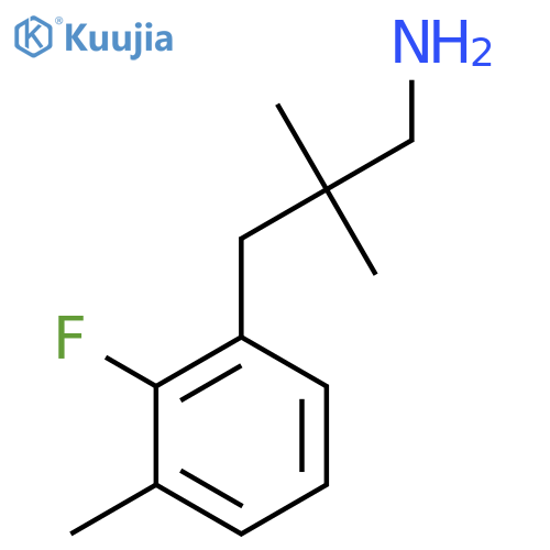 3-(2-fluoro-3-methylphenyl)-2,2-dimethylpropan-1-amine structure