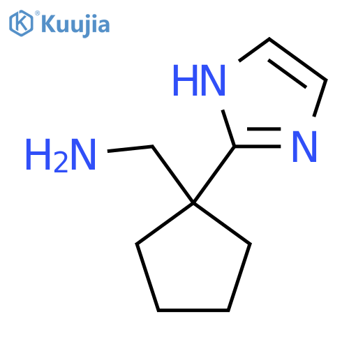 1-(1H-imidazol-2-yl)cyclopentylmethanamine structure