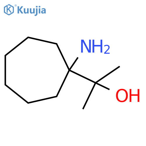 2-(1-Aminocycloheptyl)propan-2-ol structure