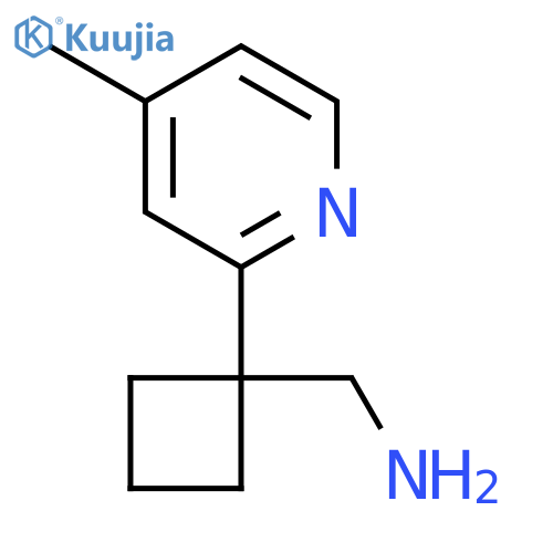 1-(4-methylpyridin-2-yl)cyclobutylmethanamine structure