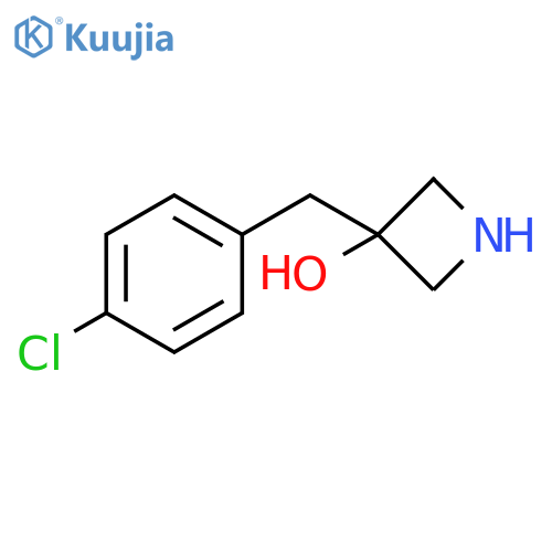 3-(4-chlorophenyl)methylazetidin-3-ol structure