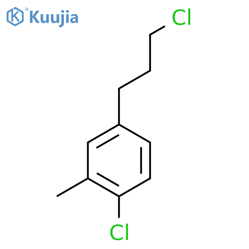 1-chloro-4-(3-chloropropyl)-2-methylbenzene structure