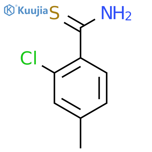 2-chloro-4-methylbenzene-1-carbothioamide structure